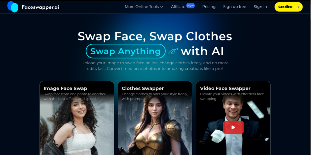 Faceswapper ai in ai and tech guide website